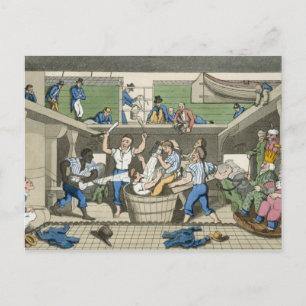 Überqueren der Linie, Platte aus "The Adventures o Postkarte