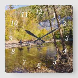 Überqueren der Uhr an der Buffalo-Brücke