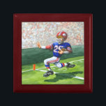 Überqueren der Ziellinie für einen Touchdown Geschenkbox<br><div class="desc">Hören Sie,  wie die Menge brüllt,  während sie ihren Lieblingsfußballspieler beim Überqueren der Tor-Linie für einen Touchdown sehen! Jay Throckmorton malte diese dynamische Szene. Kaufen Sie eine Kopie für sich oder geben Sie sie als Geschenk an den Fußballfan in Ihrem Leben!</div>