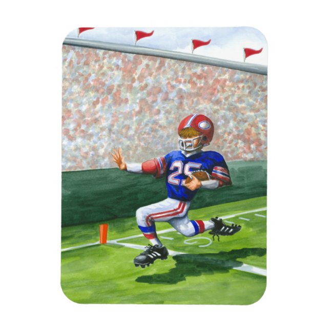 Überqueren der Ziellinie für einen Touchdown Magnet (Vertikal)