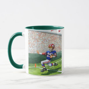 Überqueren der Ziellinie für einen Touchdown Tasse