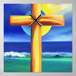 Überqueren Sie das Sea Poster