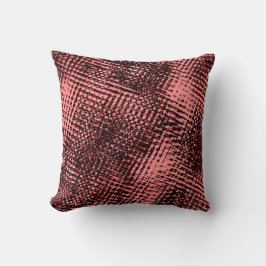 Überquert Risiken und Kleckse in der Farbe Kissen