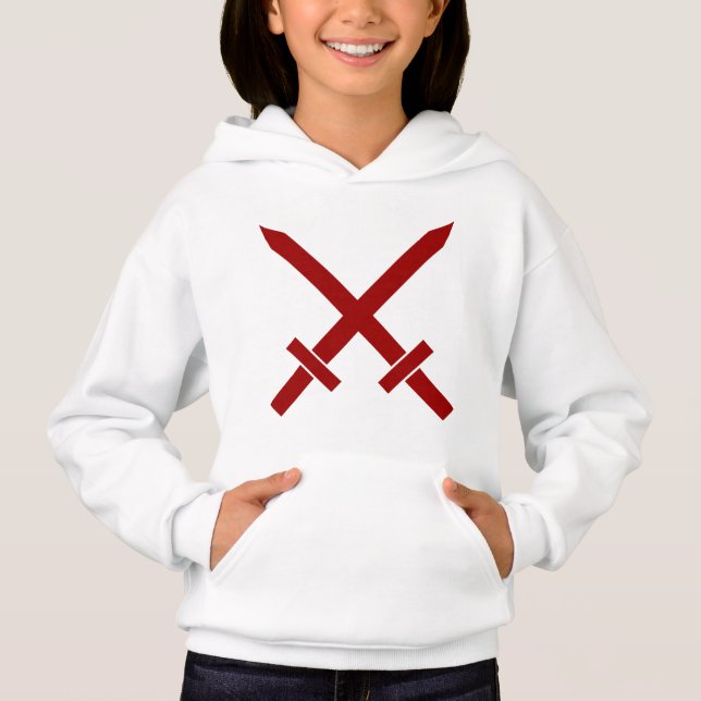 Überquerte Schwerter Hoodie (Vorderseite)