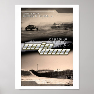 Überquerung der Linie baja 1000 Poster