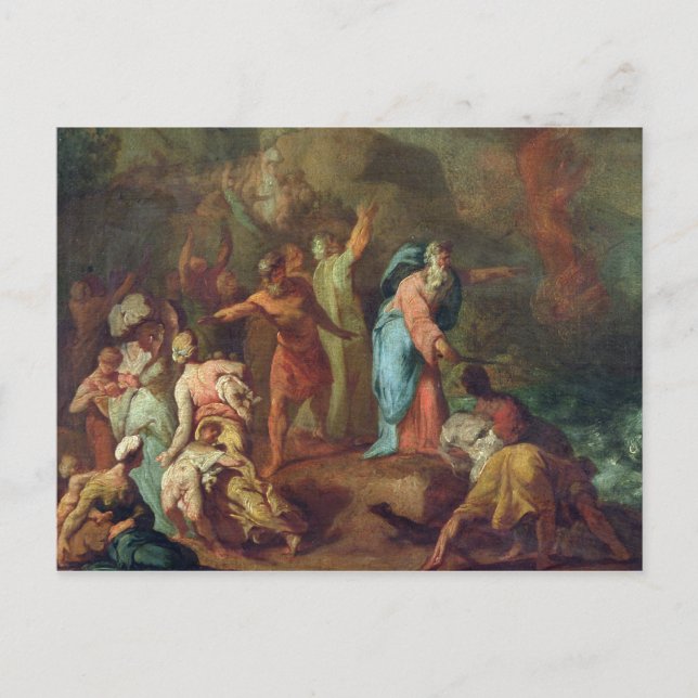 Überquerung des Roten Meeres Postkarte (Vorderseite)