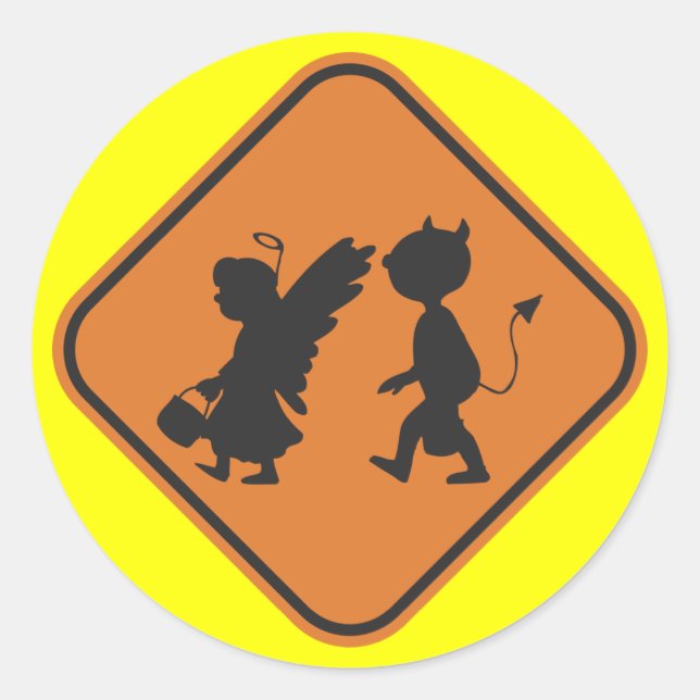 Überquerung Runder Aufkleber (Vorderseite)