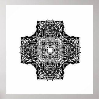 Überquerung von Bauwerken Poster