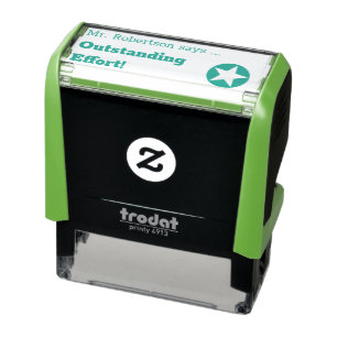"Überragende Anstrengungen!" Tutor-Feedback-Rubber Permastempel