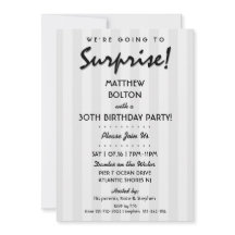 ÜBERRASCHEN! Einladung zum 30. Geburtstag