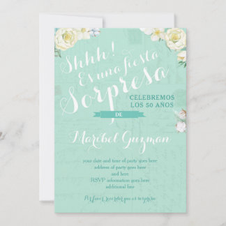 Überraschen Party lädt zum Geburtstag von Frauen S Einladung