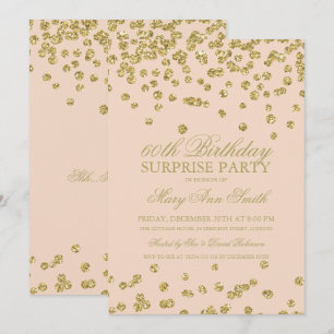 Überraschen Sie 60. Einladung