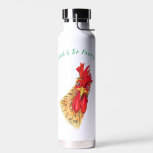 Überraschend kurioses Rooster Funny Water Bottle G Trinkflasche