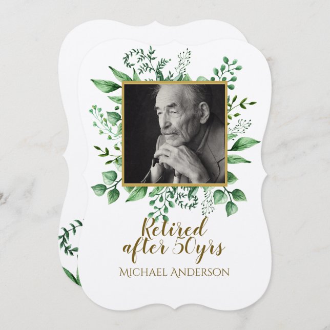 ÜBERRASCHENDE Blätter zur Einberufung von FOTOS Kr Einladung (Vorne/Hinten)