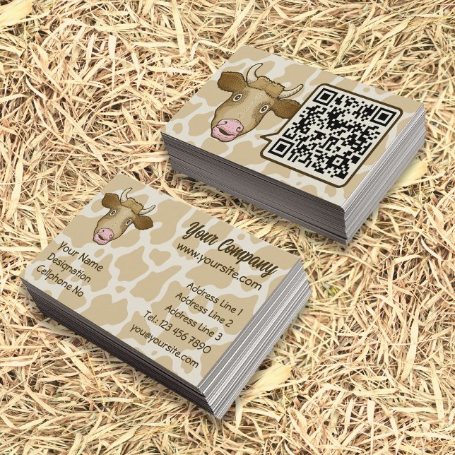 Überraschende Cow-Visitenkarte Visitenkarte (Von Creator hochgeladen)