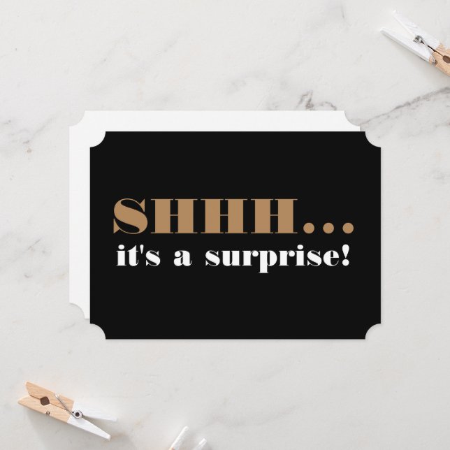 Überraschende Geburtstagsparty über dem Hügel Einladung (Vorderseite/Rückseite Beispiel)