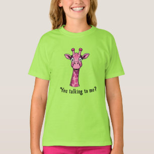 Überraschende Niedliche Rosa Giraffe T-Shirt