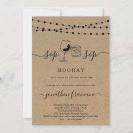 Überraschende Party Einladung für das Ruhestand