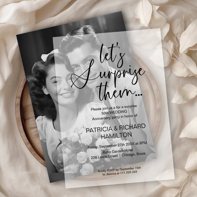 Überraschende Party Einladungen zum Hochzeitstag (Von Creator hochgeladen)