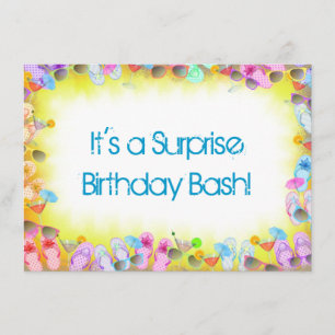 Überraschende Sommer-Geburtstagsfeier Einladung