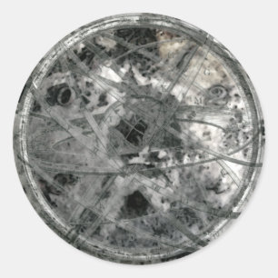 Überraschende Zeit und Raum Runder Aufkleber