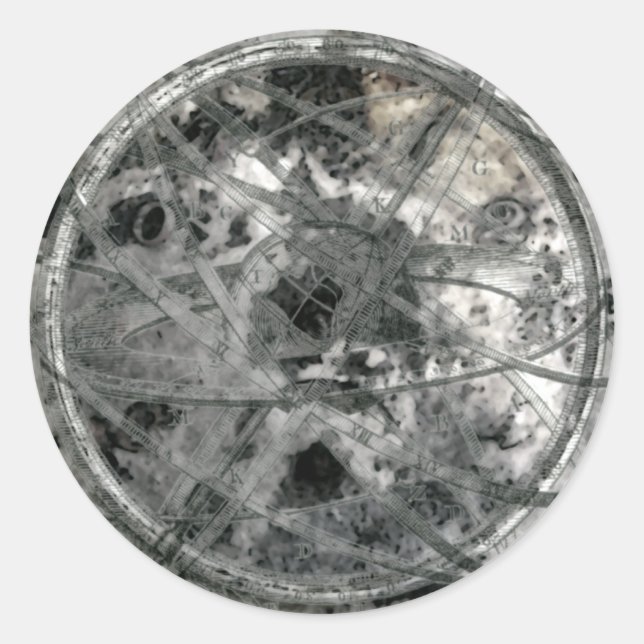 Überraschende Zeit und Raum Runder Aufkleber (Vorderseite)