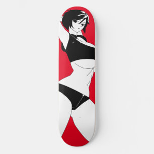 Überraschender Anime Girl Skateboard Deck