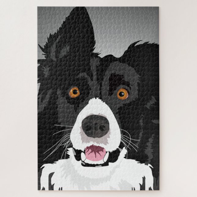 Überraschender Dog Jigsaw Puzzle Fun - Ich Liebe m (Vertikal)