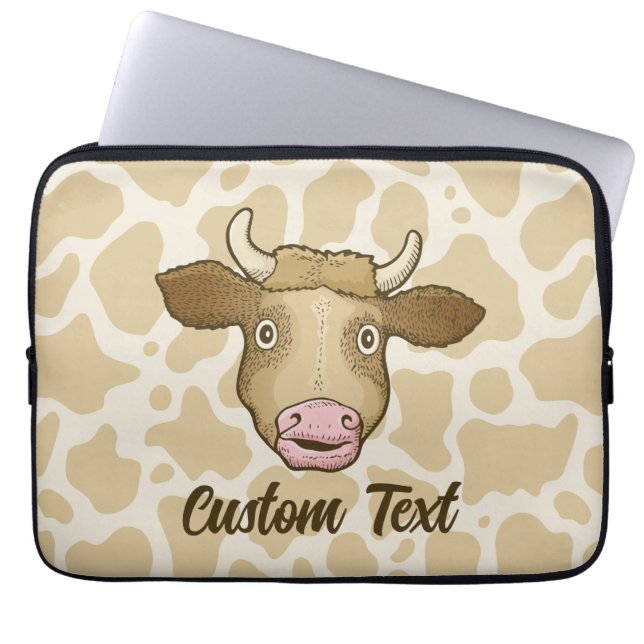Überraschender Laptop-Sieb der Kuh Laptopschutzhülle (Vorderseite)
