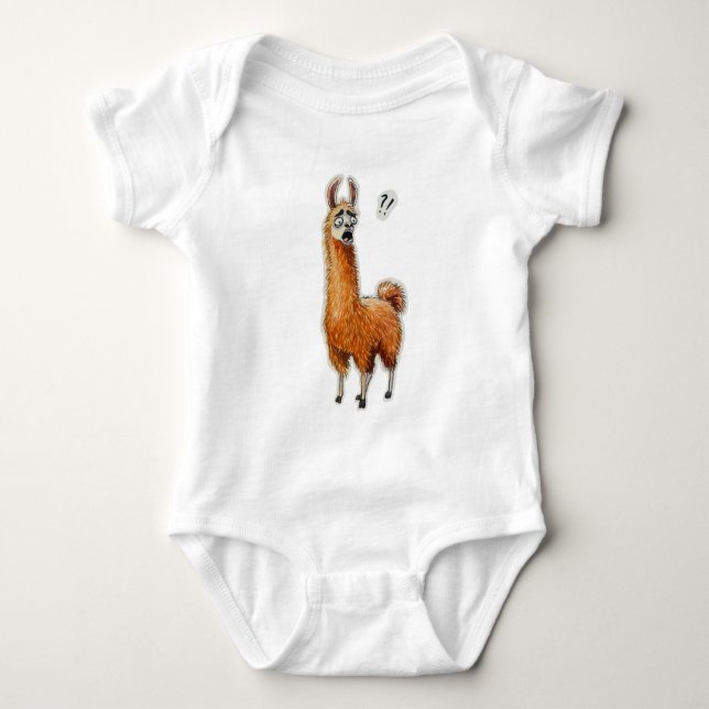 Überraschender Llama Baby Strampler (Vorderseite)