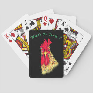 Überraschender Rooster-Funny Playing Karten Custom Spielkarten