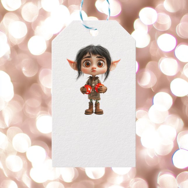 Überraschender Weihnachtself-Weihnachtsfeiertag fü Geschenkanhänger (Von Creator hochgeladen)