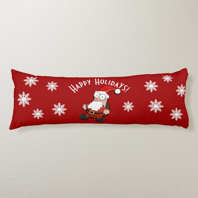 Überraschender Weihnachtsmann Seitenschläferkissen (Vorderseite)