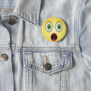 Überraschendes Emoji-Gesicht Button
