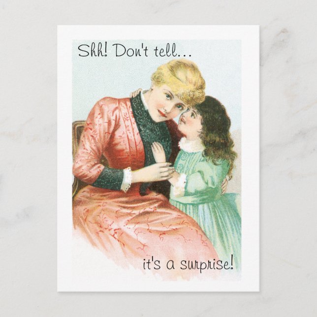 Überraschendes Party Postkarte Einladung (Vorderseite)