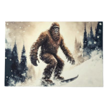 Überraschendes Shaggy Snowboarding Bigfoot Sasquat