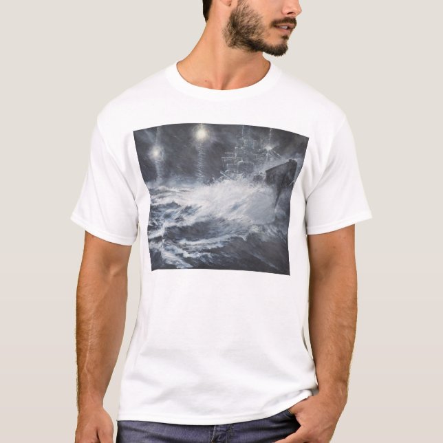 Überrascht durch Starshell Scharnhorst Kampf von T-Shirt (Vorderseite)