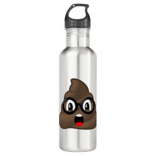 Überrascht kacken Sie Gläser Emoji Trinkflasche