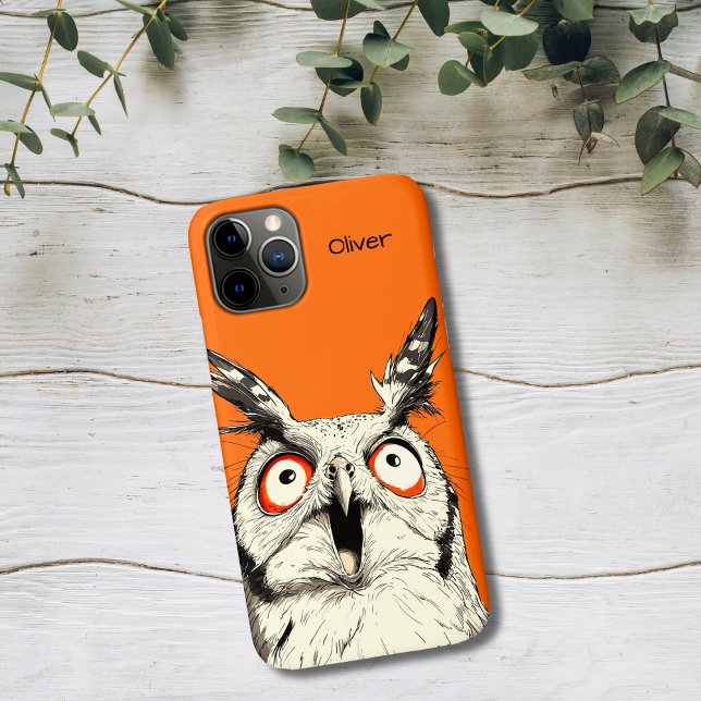Überraschte Eule Case-Mate iPhone Hülle (Von Creator hochgeladen)
