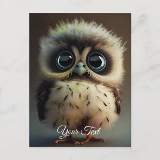 Überraschte Owlet. Postkarte