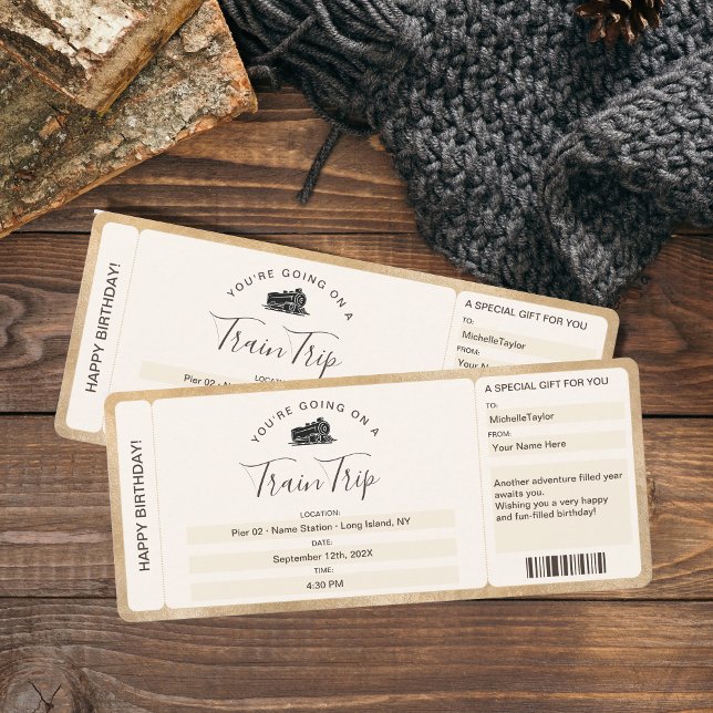 Überraschter Boarding Ticketausflug Einladung (Von Creator hochgeladen)