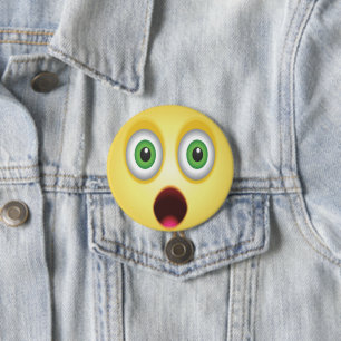 Überraschter Emoji-Gesicht Button