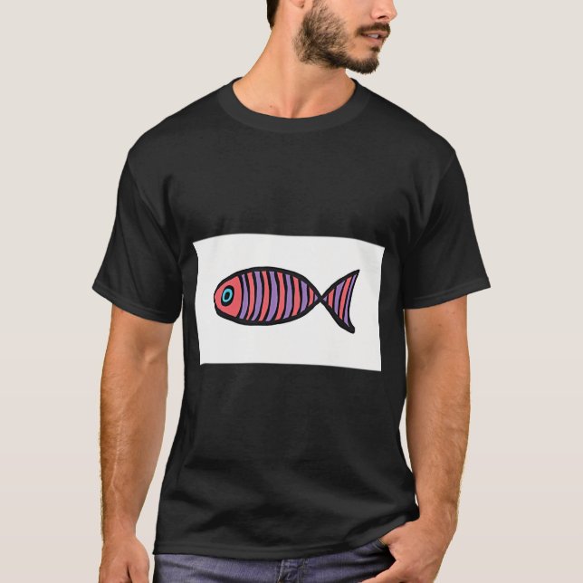 Überraschter Fisch T-Shirt (Vorderseite)
