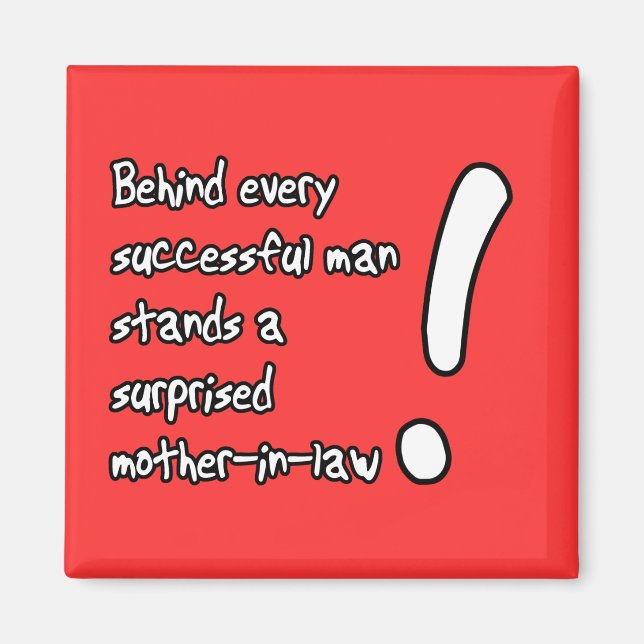 Überraschter Schwiegereltern-Spaß Magnet (Vorne)