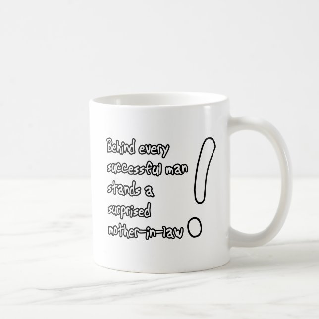 Überraschter Schwiegermutter-lustiger Tassen-Spaß Kaffeetasse (Rechts)