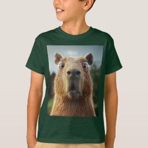 Überraschtes Capybara-Nah-Up T-Shirt