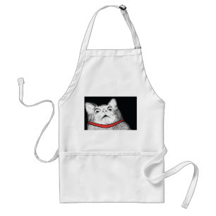 Überraschtes Katzen-Keuchen Meme - Schürze