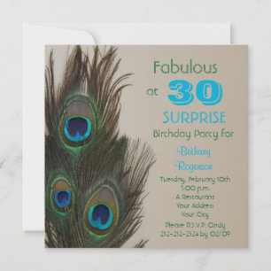 Überraschung 30. Geburtstag Party Einladung Fabulo