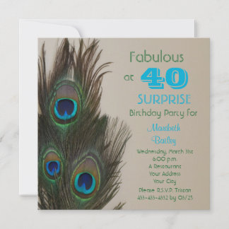 Überraschung 40. Geburtstag Party Einladung Fabulo