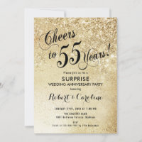 Überraschung 55. Hochzeitstag - Gold
